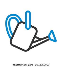 Icono de riego. Contorno de negrita editable con diseño de relleno de color. Ilustración vectorial.
