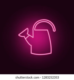 watering can icon. Elements of Sprinkler in neon style icons. Simple icon for websites, web design, mobile app, info graphics