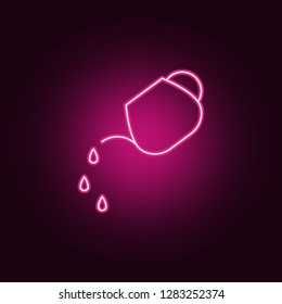watering can icon. Elements of Sprinkler in neon style icons. Simple icon for websites, web design, mobile app, info graphics