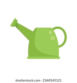 Watering can icon flat vector. Eco farm. Industry house isolated