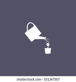 Watering can icon. gardening icon