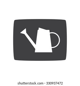 watering can icon.  gray icon. vector.