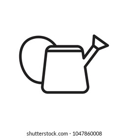 The watering can icon. Irrigation symbol. Flat illustration