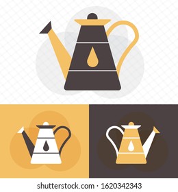 watering can icon. Irrigation symbol. Flat Vector illustration