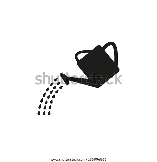 The watering can icon. Irrigation symbol.
Flat Vector illustration