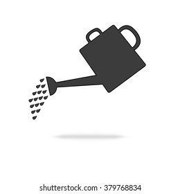 watering can icon isolated on  white background