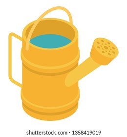 Watering can icon. Isometric of watering can vector icon for web design isolated on white background