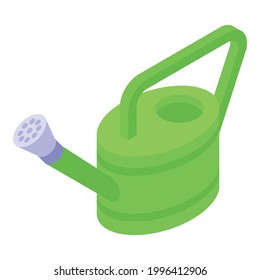 Watering can icon. Isometric of Watering can vector icon for web design isolated on white background