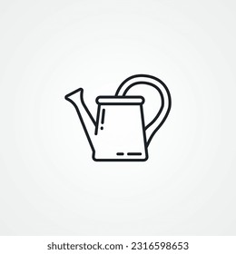 Watering can icon. watering can line icon.