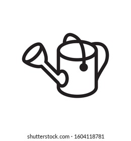 watering can icon, line art design