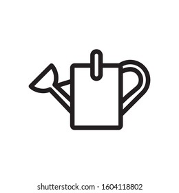 watering can icon, line art design