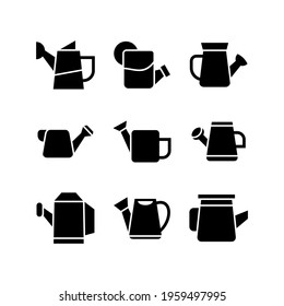 watering can icon or logo isolated sign symbol vector illustration - Collection of high quality black style vector icons
