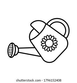 watering can icon on white background