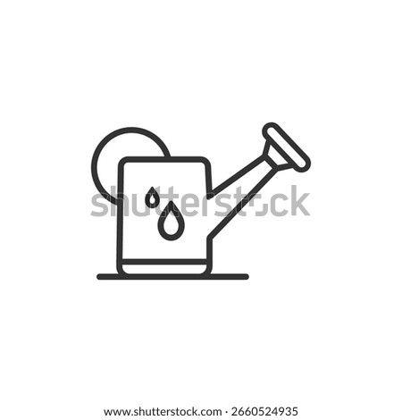 watering can icon or watering can outline icon vector isolated. Best watering can icon for apps, websites, or about agricultural product design.