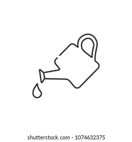 watering can icon. Simple element illustration. watering can symbol design from Ecology collection set. Can be used in web and mobile on white background