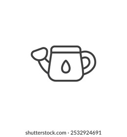 regando pode ícone Simples contorno vetor logotipo