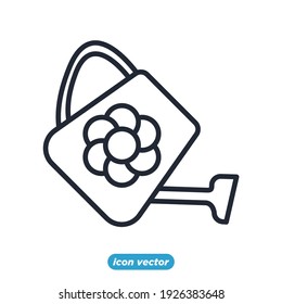 watering can icon. watering can symbol template for graphic and web design collection logo vector illustration
