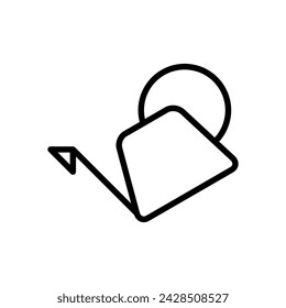 watering can icon symbol vector template collection