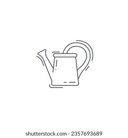 Watering can icon. watering can thin line icon.