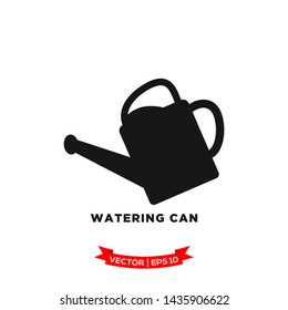 watering can icon in trendy flat style