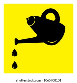 watering can icon vector