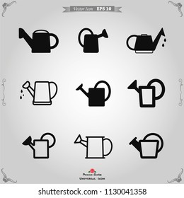 Watering can icon vector