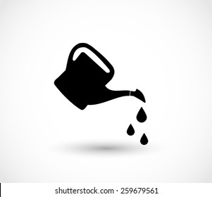 Watering can icon vector