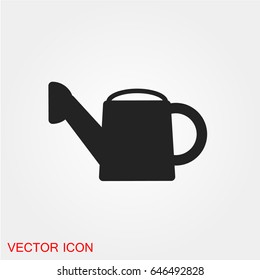 Watering can icon vector