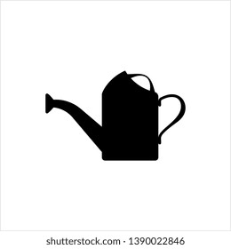 Watering Can Icon Vector Art Illustration