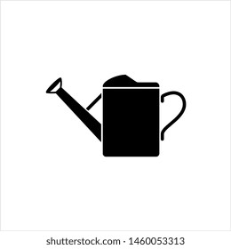 Watering Can Icon Vector Art Illustration