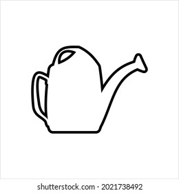 Watering Can Icon Vector Art Illustration
