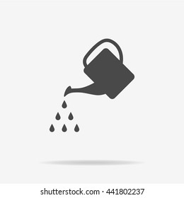 Watering can icon. Vector concept illustration for design.