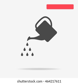 Watering can icon. Vector concept illustration for design.