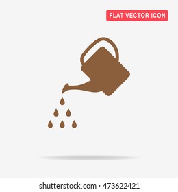 Watering can icon. Vector concept illustration for design.
