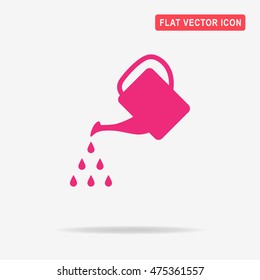 Watering can icon. Vector concept illustration for design.