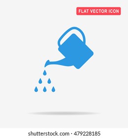 Watering can icon. Vector concept illustration for design.