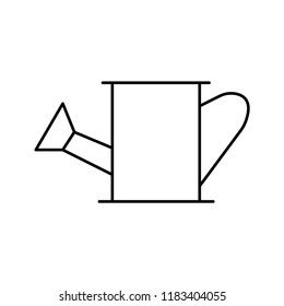 Watering can icon. Vector flower watering pot icon.