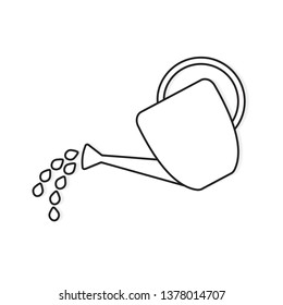 watering can icon- vector illustration