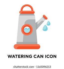 Watering can icon vector isolated on white background, Watering can transparent sign , colorful symbols