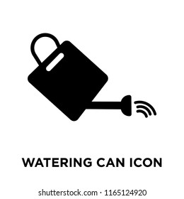 Watering Can icon vector isolated on white background, Watering Can transparent sign , dark pictogram