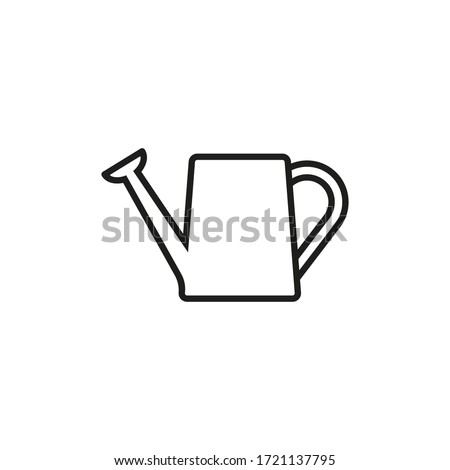 Watering can icon. Vector. Line style.