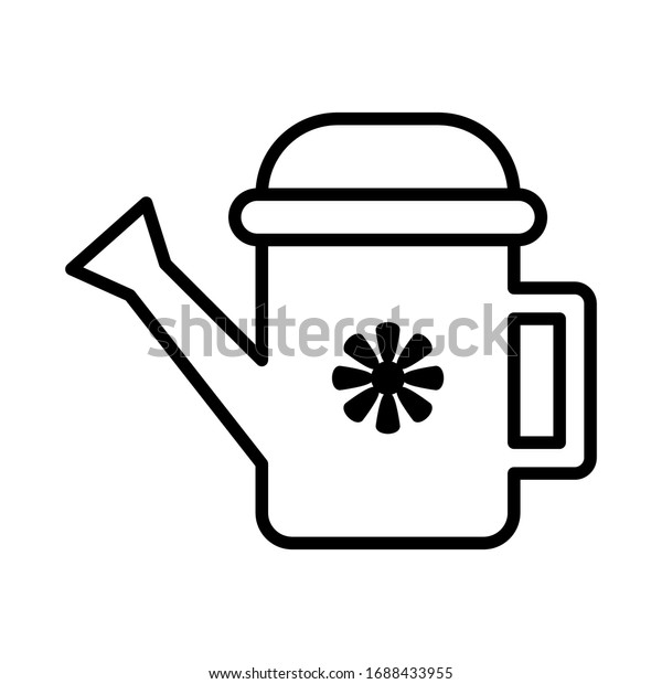 Watering Can Icon Vector Sign Symbols Stock Vector (Royalty Free