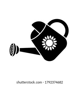 watering can icon vector simple design