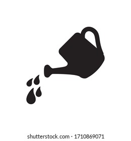 watering can icon vector symbol template