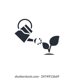 Watering can icon. vector.Editable stroke.linear style sign for use web design,logo.Symbol illustration.