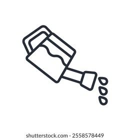 watering can icon. vector.Editable stroke.linear style sign for use web design,logo.Symbol illustration.