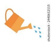 Watering can illustration for watering flowers