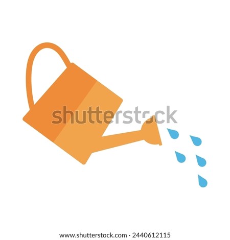 Watering can illustration for watering flowers