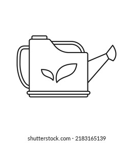 Watering can isolated on white background. Vector illustration