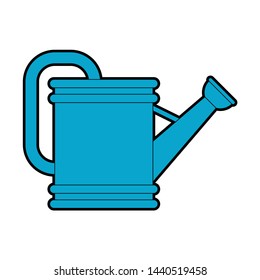 Watering can isolated. watering pot Vector illustration